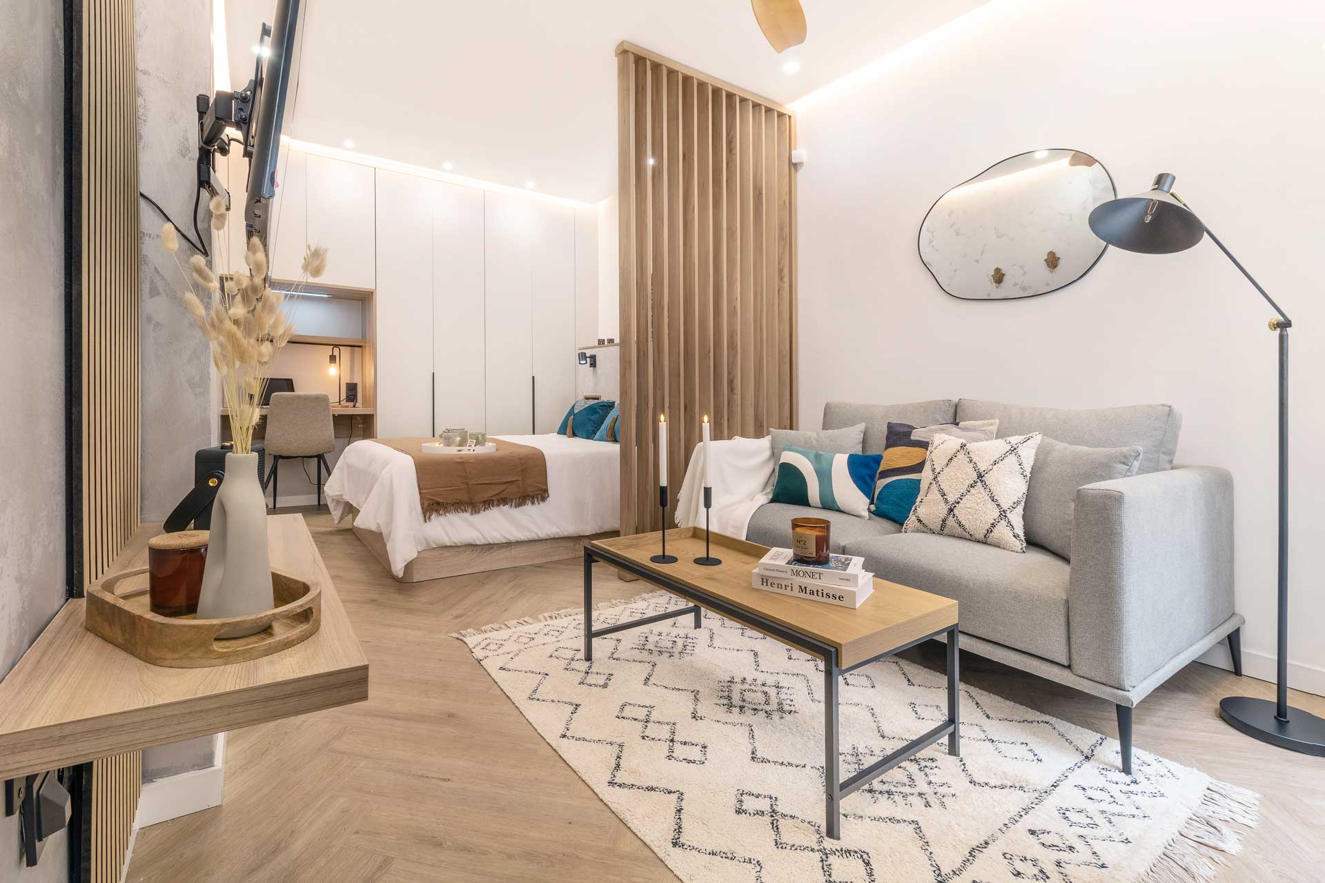 Decoración Staging en un estudio