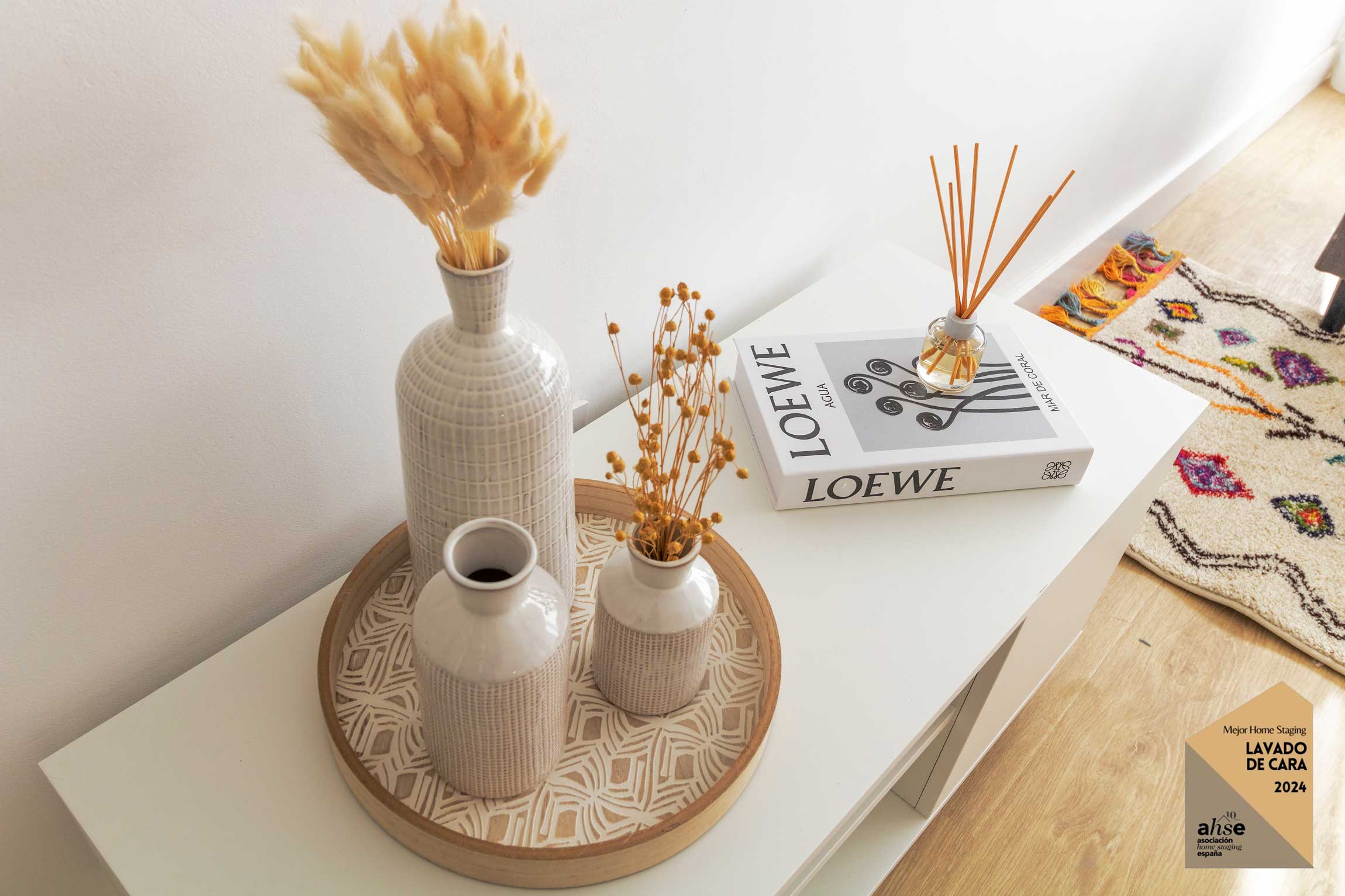 Decoración Home Staging en una habitación para alquiler