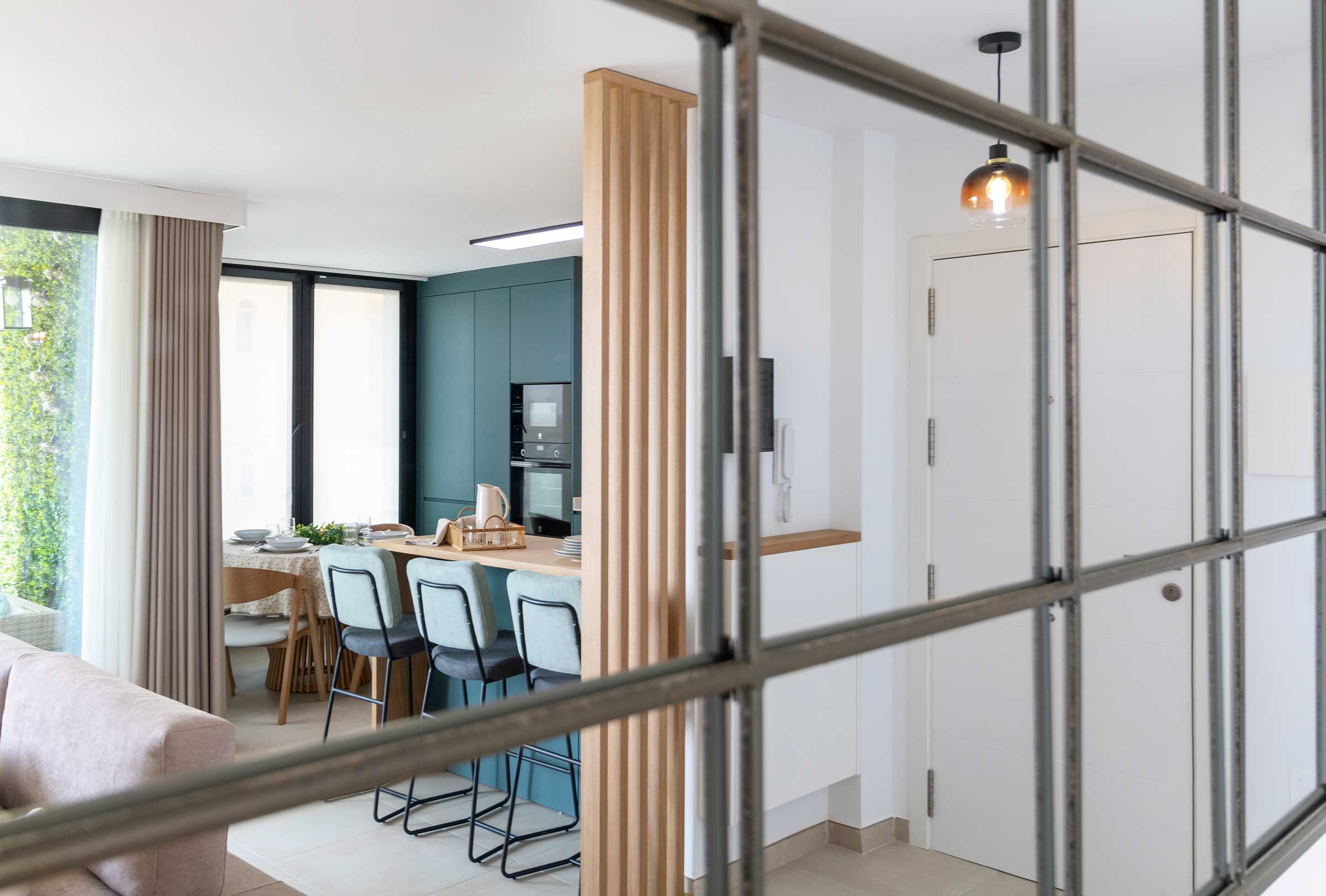 Diseño de interiores en un salón