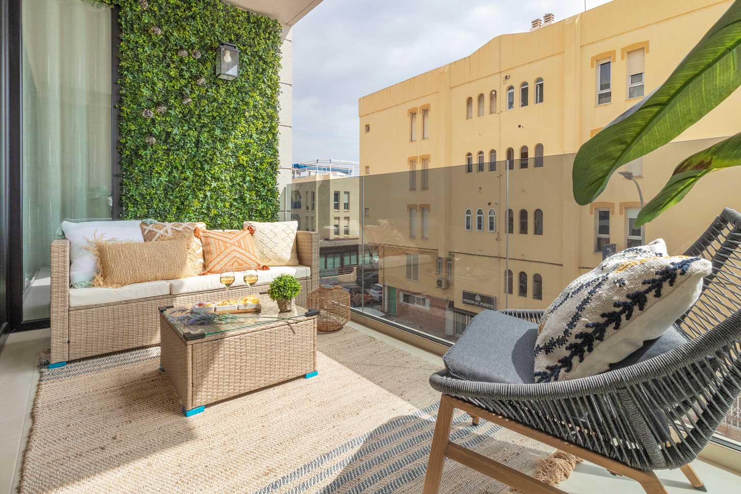 Diseño de interiores en una terraza
