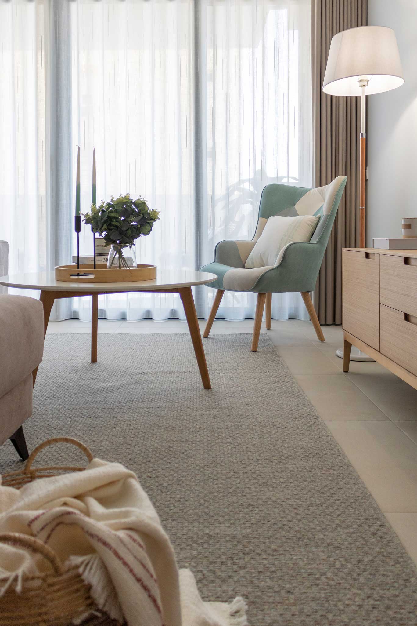 Diseño de interiores en un salón