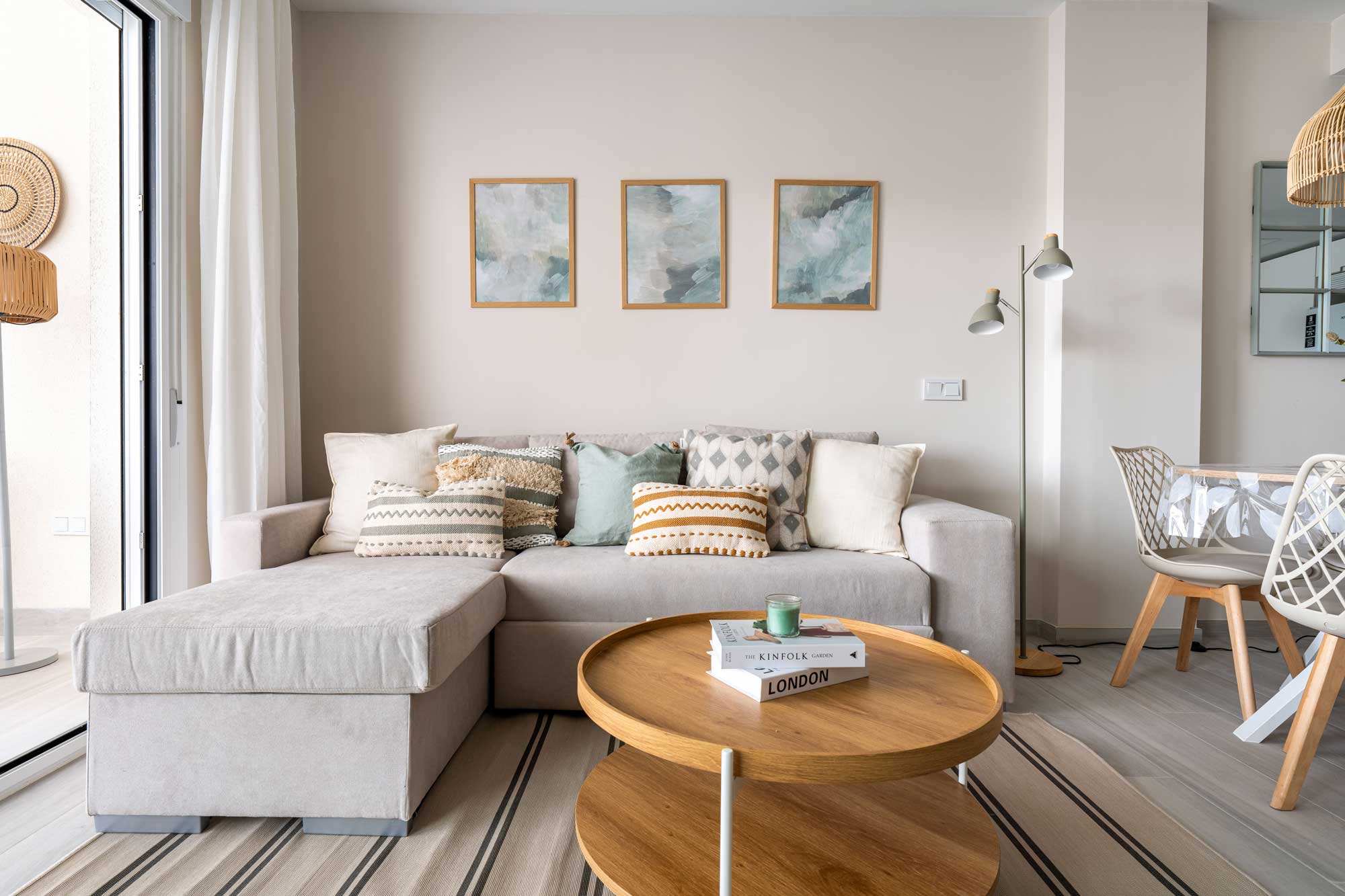 Decoración Home Staging en un salón-comedor