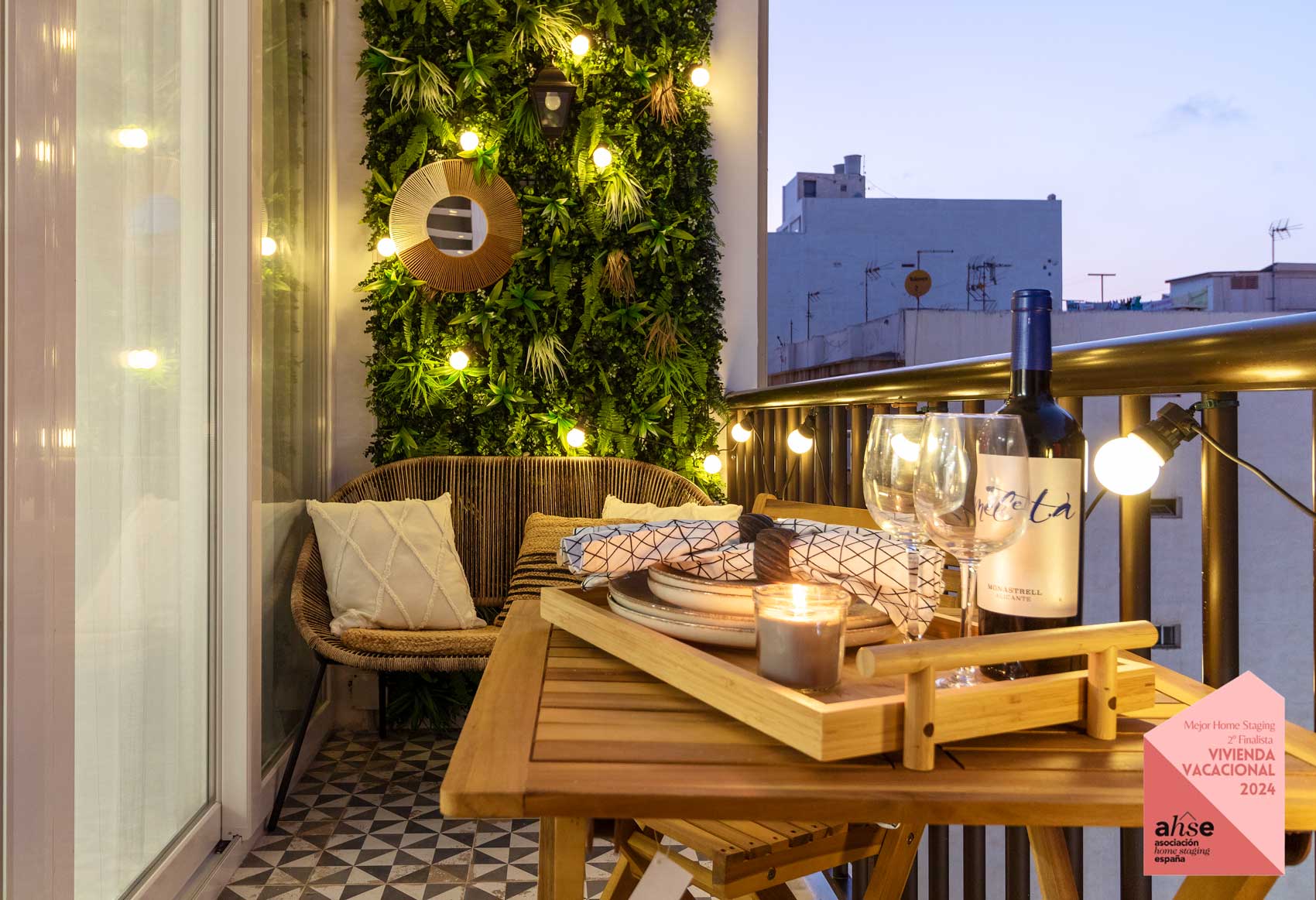 Decoración Home Staging en una terraza
