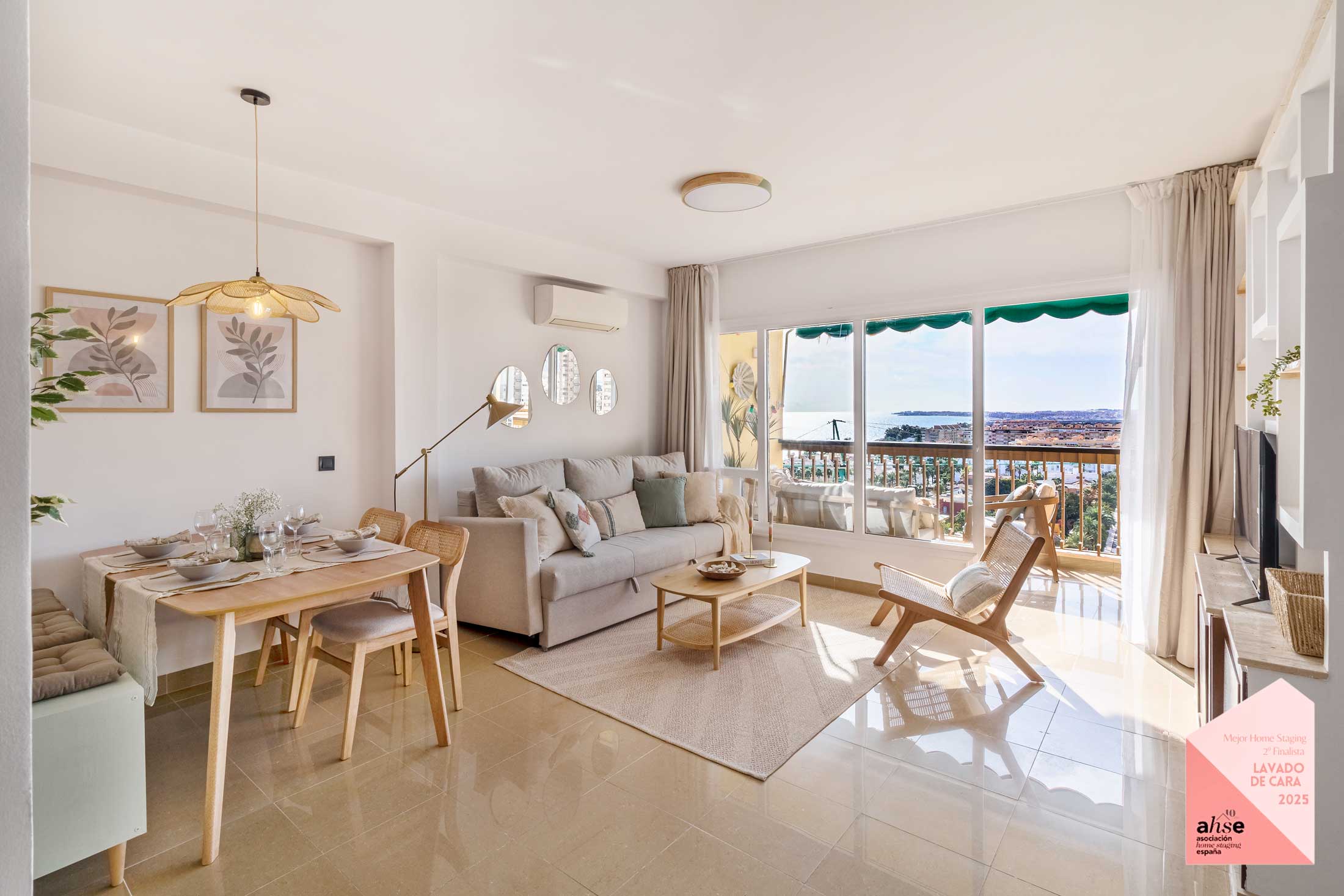 Decoración Home Staging en un salón-comedor