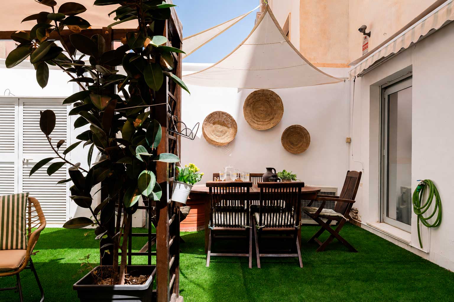 Decoración Home Staging en una terraza