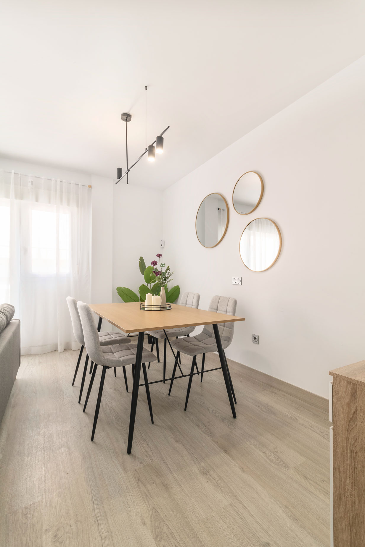 Salón decorado con la técnica Home Staging