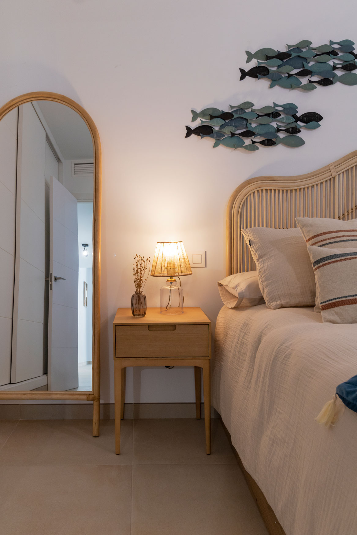 Diseño de interiores en un dormitorio