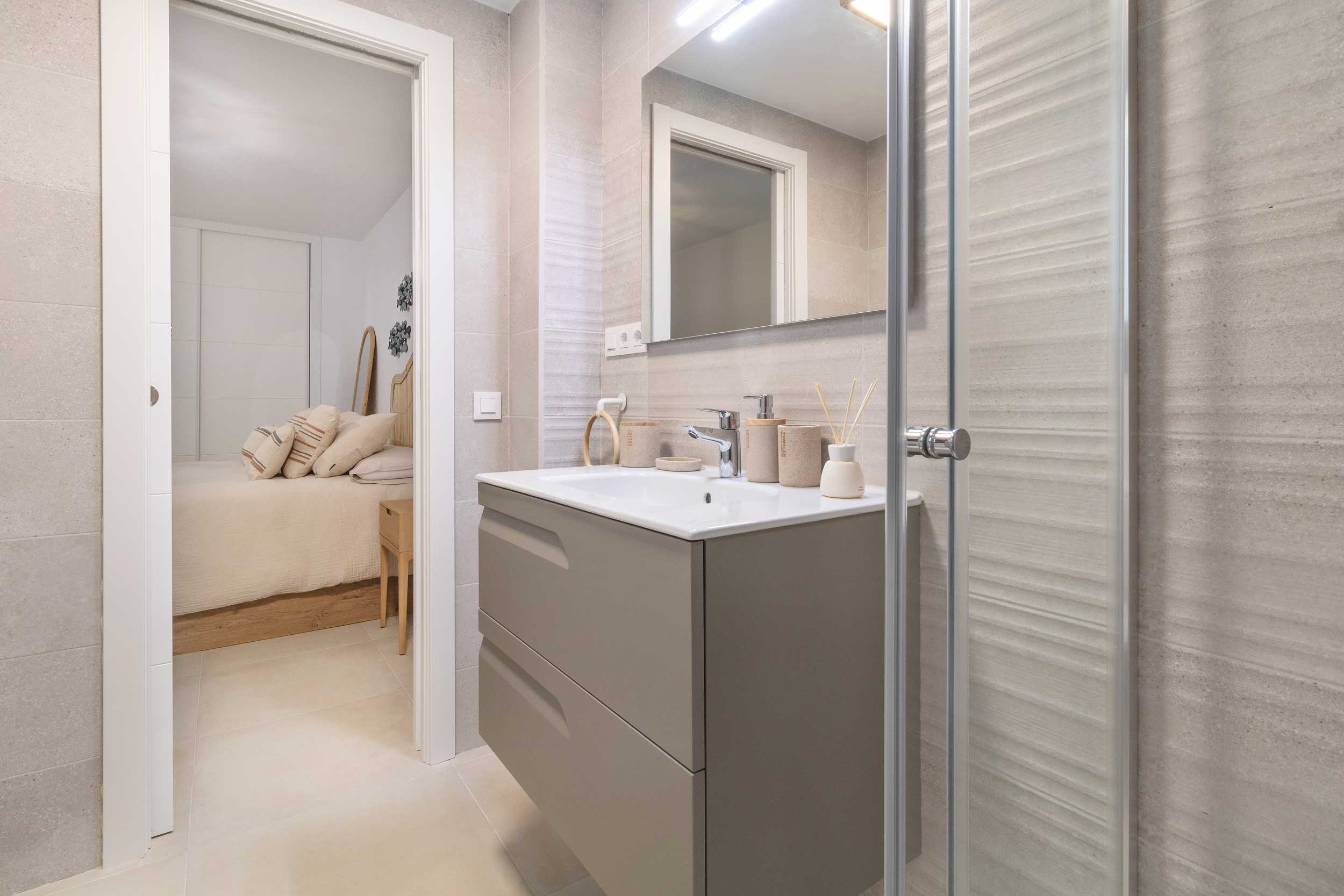 Diseño de interiores en un baño