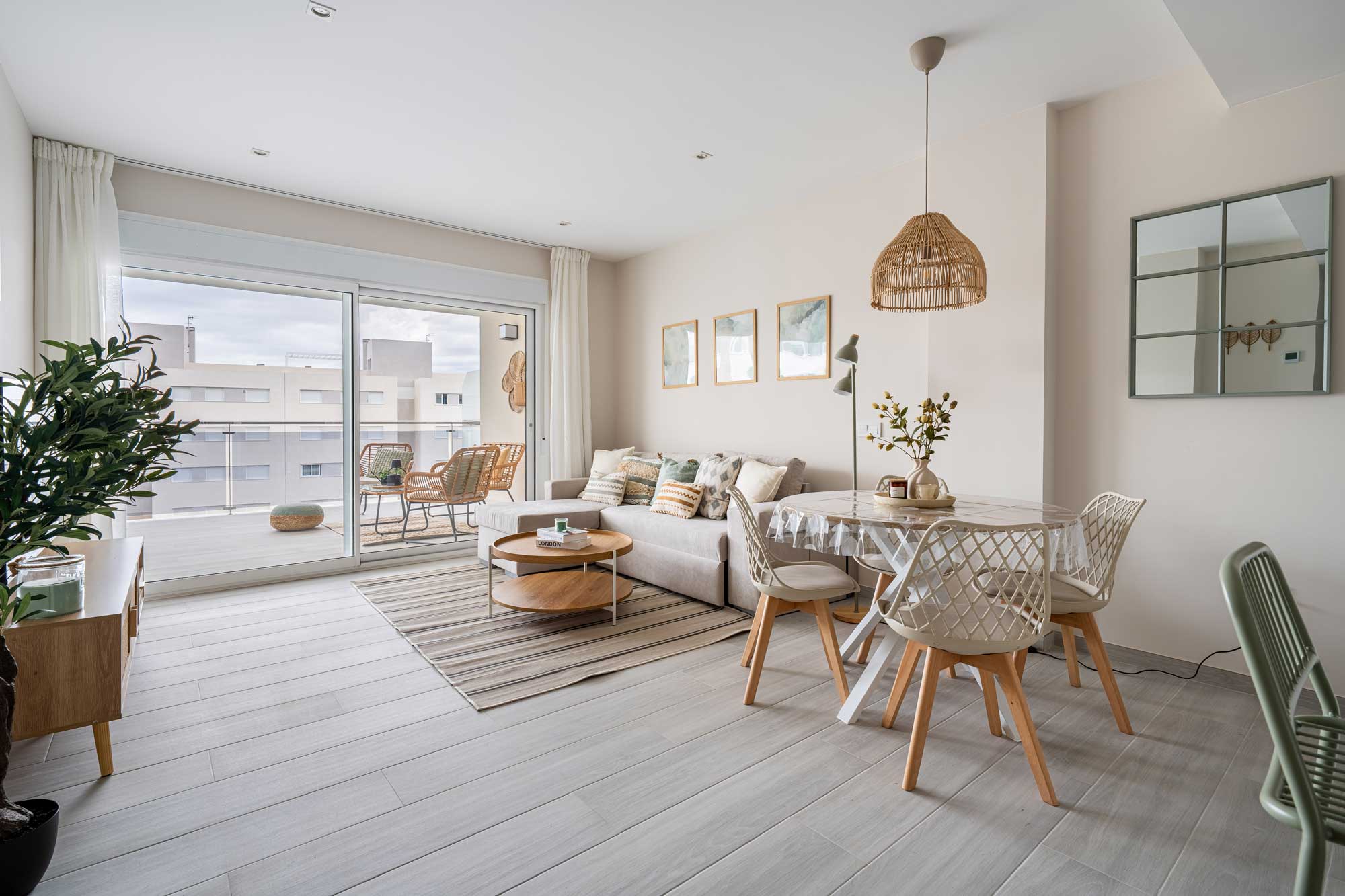 Decoración Home Staging en un salón-comedor